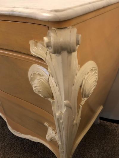 Hollywood Regency Louis XV Commode Nightstands or Dressers by Casaragi a Pair