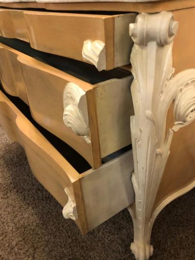 Hollywood Regency Louis XV Commode Nightstands or Dressers by Casaragi a Pair