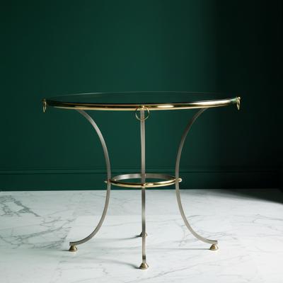 Hollywood Regency Maison Jansen Style Circular Dining Table ca 1970s