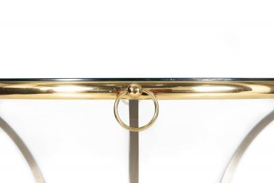 Hollywood Regency Maison Jansen Style Circular Dining Table ca 1970s