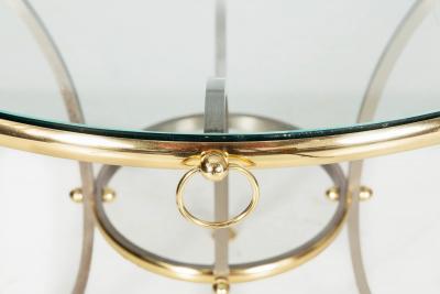 Hollywood Regency Maison Jansen Style Circular Dining Table ca 1970s