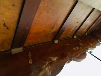 Hollywood Regency Mirrored Console with Applied Decoration and Cabriolet Legs