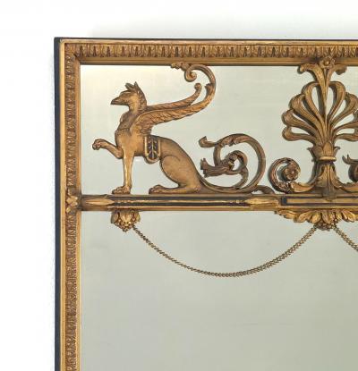 Hollywood Regency Neoclassical Gilt Mirror Probably U S A circa 1920