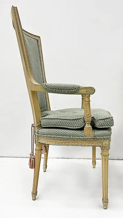 Hollywood Regency Neoclassical Style High Back Armchairs