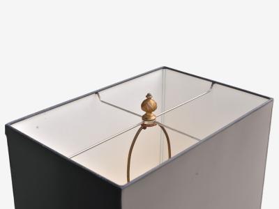 Hollywood Regency Opaline Bronze Painted Table Lamps France 1920s