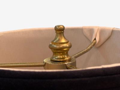 Hollywood Regency Rock Crystal Bronze Table Lamps France 1960s