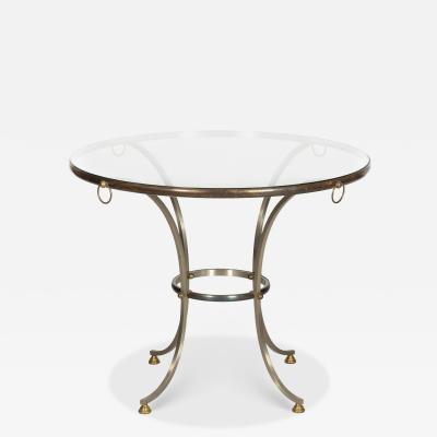 Hollywood Regency Round Circular Table manner of Maison Jansen ca 1970s