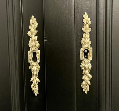 Hollywood Regency Style Commode Chest or High Board Louis XVI Bronze French