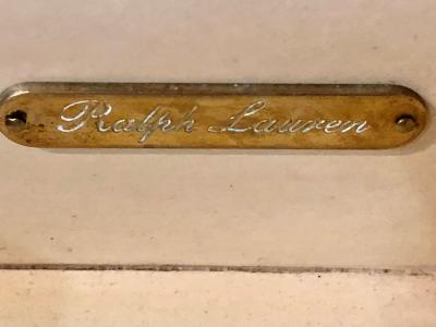 Hollywood Regency Style Parchment Desk Louis XV Style