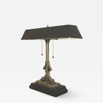 Hollywood Regency Style Pewter and Tole Table Lamp