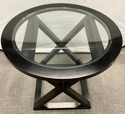 Hollywood Regency Style X Base Center or End Table