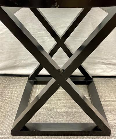 Hollywood Regency Style X Base Center or End Table