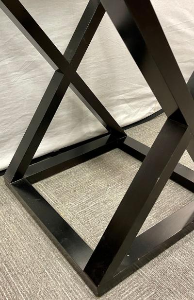 Hollywood Regency Style X Base Center or End Table