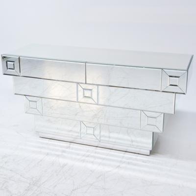 Hollywood Regency style Mirrored Chest Italy Late 20th Century