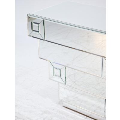 Hollywood Regency style Mirrored Chest Italy Late 20th Century