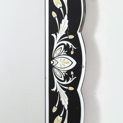 Hollywood Shadow Box Mirror in Reverse Etched Beveled Eglomise Detailing