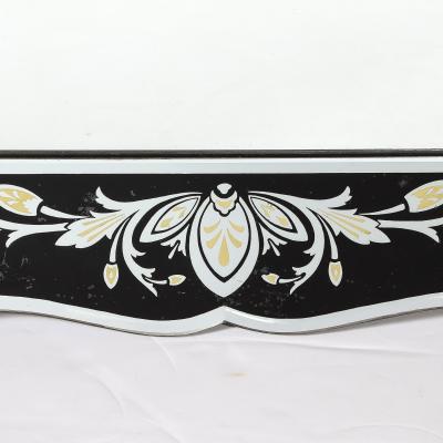 Hollywood Shadow Box Mirror in Reverse Etched Beveled Eglomise Detailing