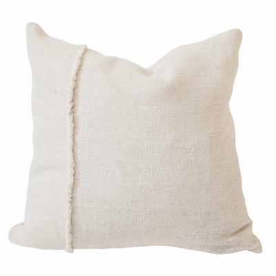 Homespun Pillow with Fringe