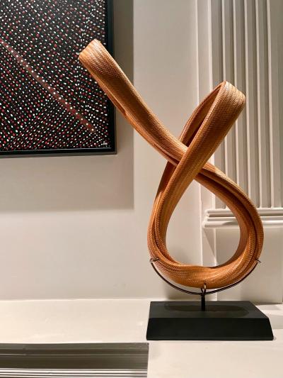 Honda Syoryu Japanese Woven Bamboo Sculpture by Honda Syoryu