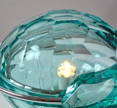 Honeycomb Faceted Table Lamp Italy 1970s