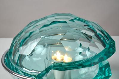Honeycomb Faceted Table Lamp Italy 1970s