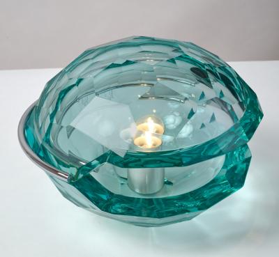 Honeycomb Faceted Table Lamp Italy 1970s