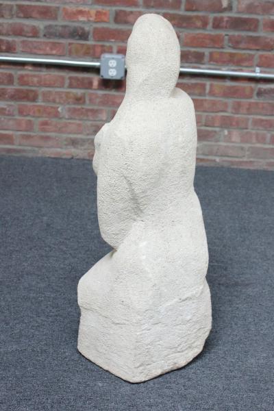 Honorio Garc a Condoy Carved Stone Figurative Sculpture