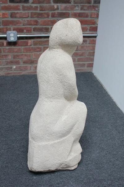 Honorio Garc a Condoy Carved Stone Figurative Sculpture