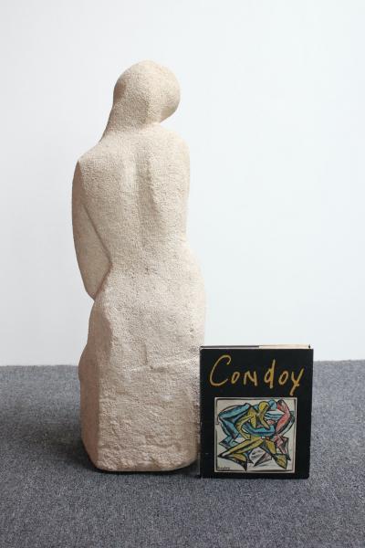 Honorio Garc a Condoy Carved Stone Figurative Sculpture