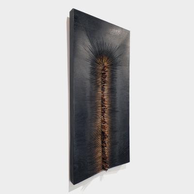 Hoon Moreau MEMORY OF THE FUTURE T4 T5 Diptych of uniques wall sculptures in wood