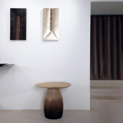 Hoon Moreau MEMORY OF THE FUTURE T4 T5 Diptych of uniques wall sculptures in wood