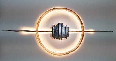 Hoon Moreau METAPHYSIQUE DE LA LUMIERE Lighting wall sculpture