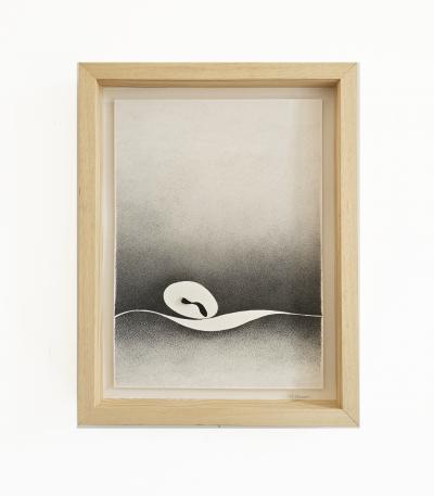 Hoon Moreau SPACE TIME 7 Drawing on paper with coal