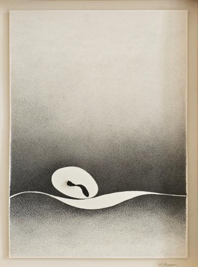 Hoon Moreau SPACE TIME 7 Drawing on paper with coal