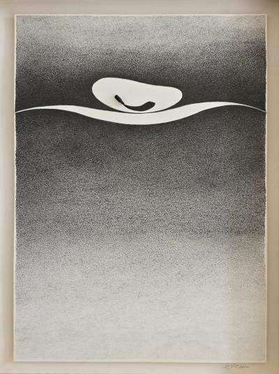 Hoon Moreau SPACE TIME 9 Drawing on paper with coal
