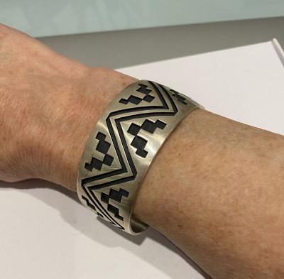 Hopi bracelet by Phillip Honanie