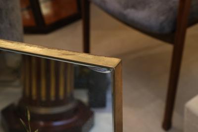 Horizontal Modernist Wall Mirror Italy 1960s