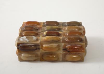 Horn Oval Tiled Keepsake Box