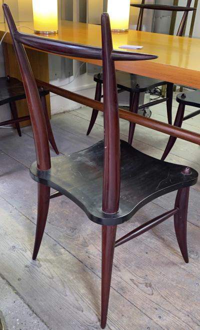 Horn shaped awesome set of eight dinning chairs