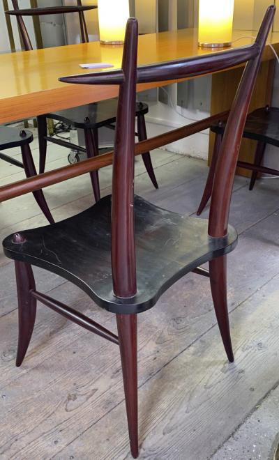 Horn shaped awesome set of eight dinning chairs