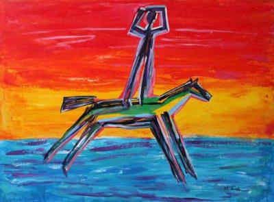 Horse Rider Seeking Beyond