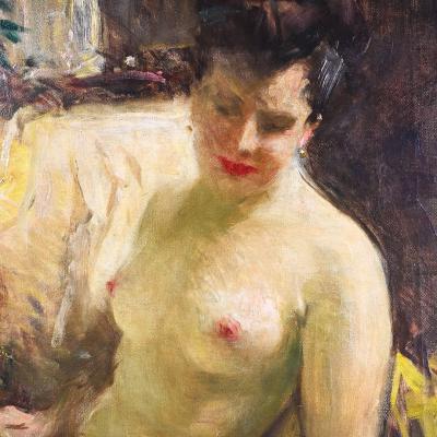 Howard Chandler Christy RECLINING NUDE by Howard Chandler Christy Oil on canvas Framed