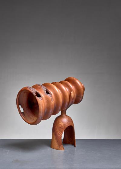 Howard Lenin Howard Lewin wooden telescope sculpture USA