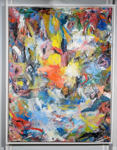 Howard Reyes Marketing Nightmare Peoples Dream oil charcoal painting by Howard Reyes 2024