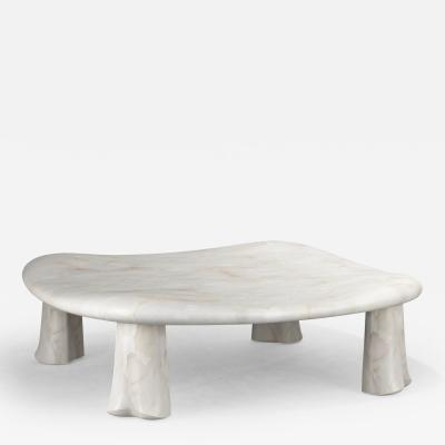 Hozan Zangana Organic shaped marble coffee table Beran by Hozan Zangana