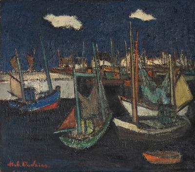 Hubert Henri de Vries Hubert Henri de Vries Boats in the harbor