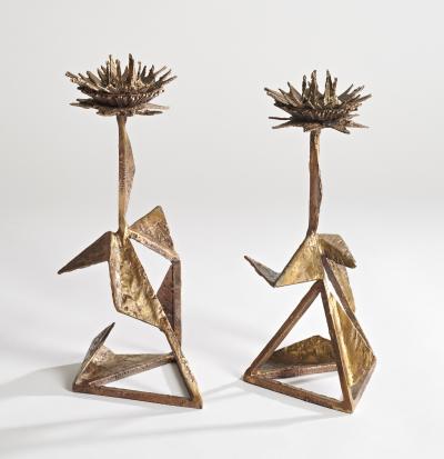 Hubert Le Gall Chardons Candlesticks