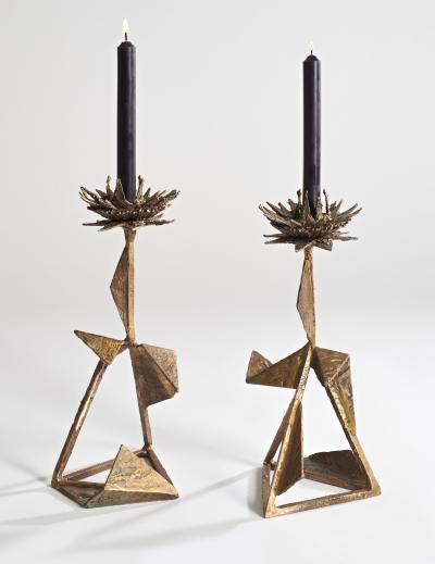 Hubert Le Gall Chardons Candlesticks