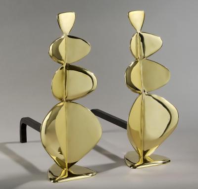 Hubert Le Gall TOTEM ANDIRONS