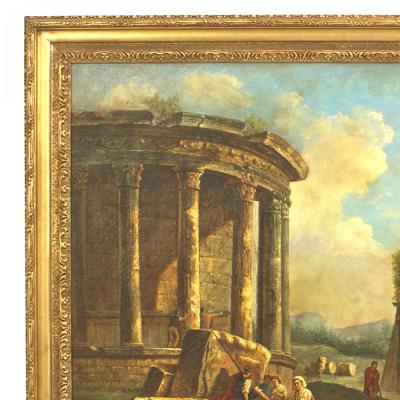 Hubert Robert Italian Neo Classic Landscape of Ancient Ruins